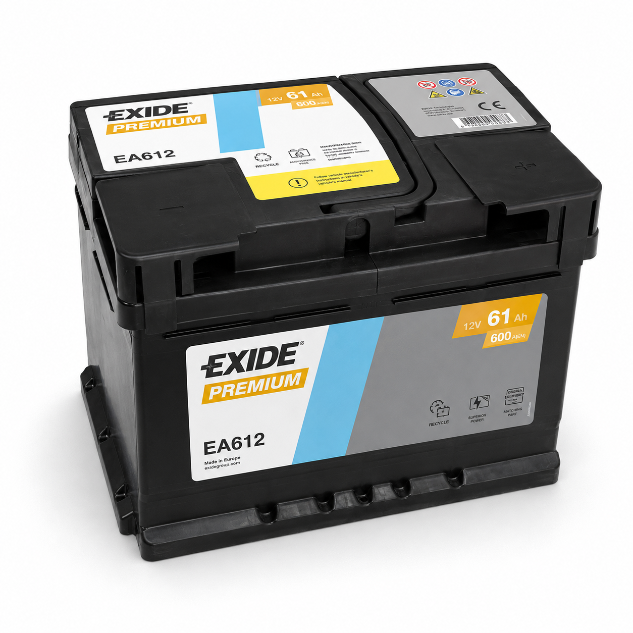 Exide Battery 12 packaging